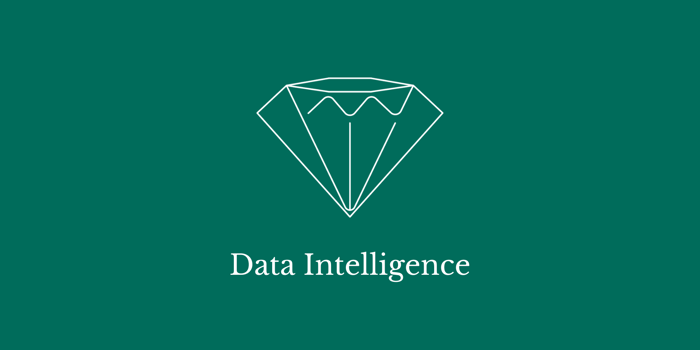 Data Intelligence with illustration of diamond