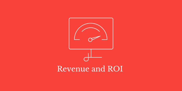 Revenue and ROI with drawing of accelerator